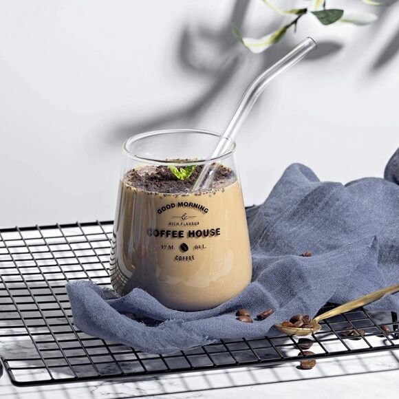 NWT Wool + Pepper Co. Reusable Glass Straw - Curved - Picture 2 of 3